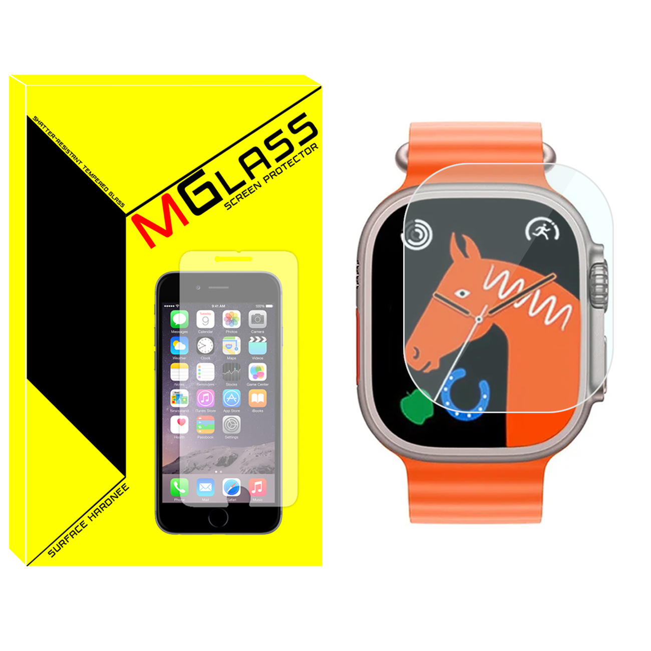 محافظ صفحه نمایش شیشه‌ای ام‌گلس مدل SH-MG مناسب برای ساعت هوشمند هاینو تکو T93 Ultra Max 3775514