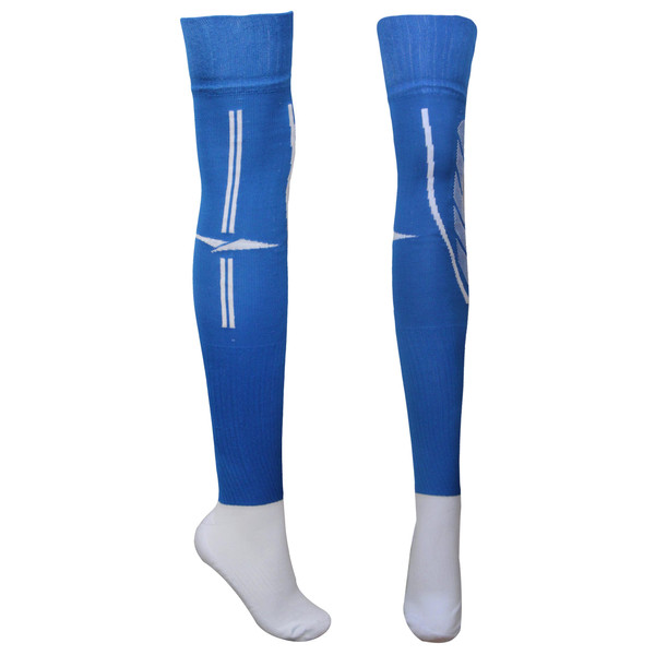 جوراب ورزشی ساق بلند مردانه ماییلدا مدل کف حوله ای کد 4187 رنگ آبی 3782579