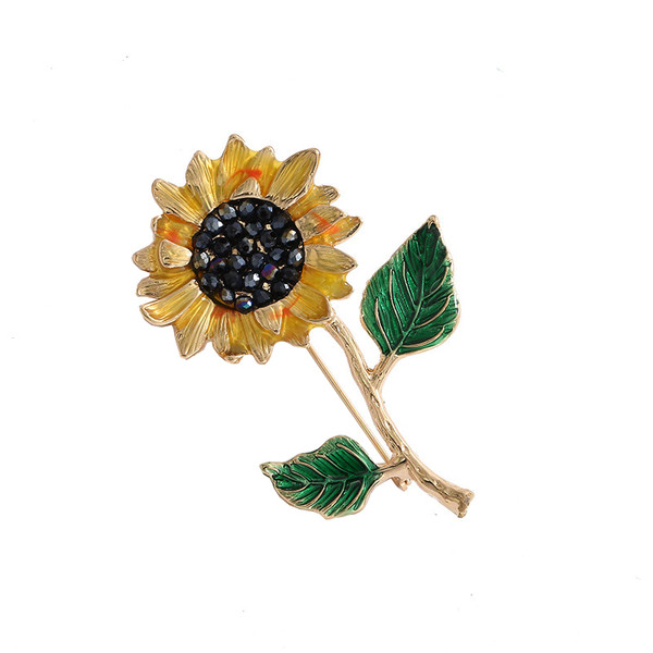 گل سینه زنانه مدل گل آفتابگردان 3868156