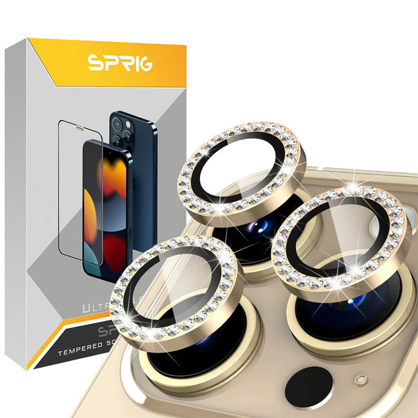محافظ لنز دوربین اسپریگ مدل Ring metal Diamond مناسب برای گوشی موبایل اپل Iphone 11 Pro / 11 Pro Max 3868217