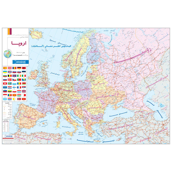 picture نقشه گیتاشناسی مدل سیاسی قاره اروپا کد 573