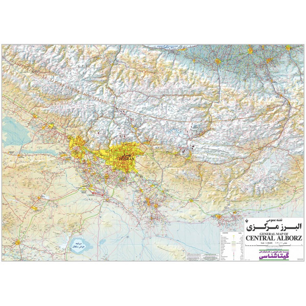 نقشه گیتاشناسی مدل راهنمای صعود به قله های البرز مرکزی کد 321 3884038