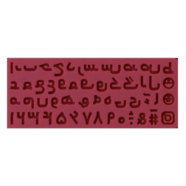 قالب شکلات مدل مالد فوندانت طرح مولد حروف فارسی و ایموجی کد M2 3947950