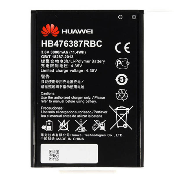 باتری موبایل مدل HB476387RBC ظرفیت 3000 میلی آمپر ساعت مناسب برای گوشی موبایل هوآوی G750   3964688