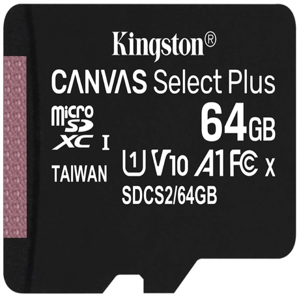 picture کارت حافظه microSDXC کینگستون مدل CANVAS کلاس 10 استاندارد UHS-I U1 سرعت 100MBps ظرفیت 64 گیگابایت