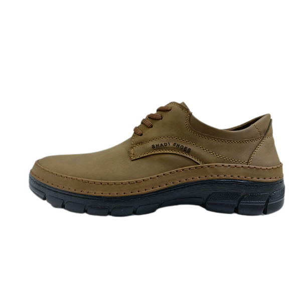 کفش طبی مردانه مدل سبلان بندی رنگ صدری 3990415