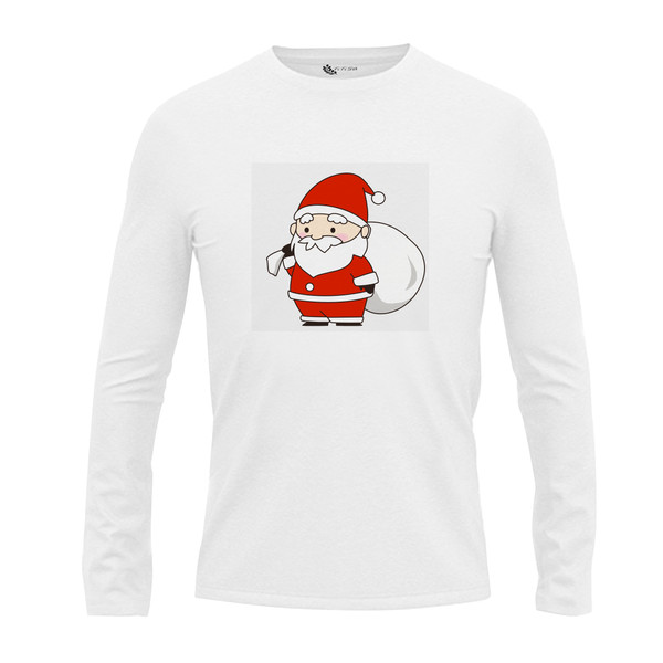 تی شرت آستین بلند مردانه مدل بابانوئل 3996108