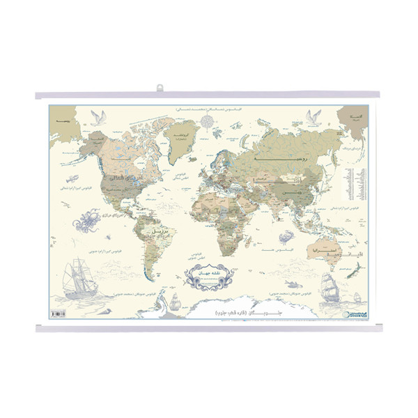picture نقشه انتشارات گیتاشناسی نوین مدل سیاسی جهان کلاسیک کد L1651