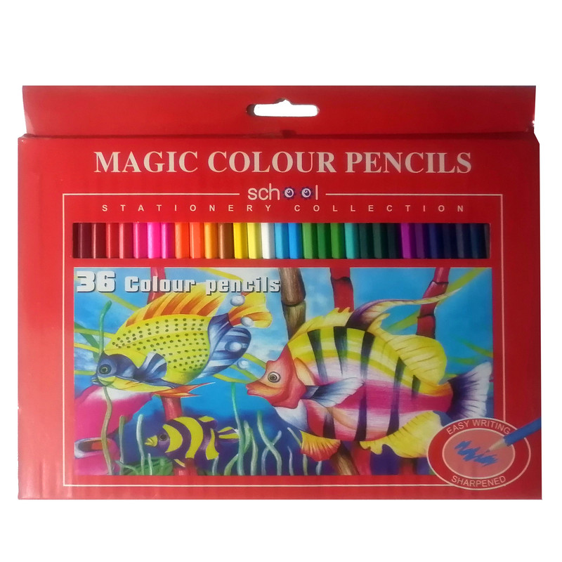 مداد رنگی 36 رنگ مجیک مدل school 36color کد 007  4006850