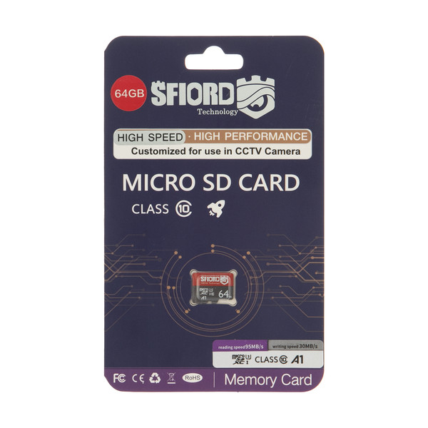 picture کارت حافظه microSDXC اسفیورد مدل Ultra A1 کلاس 10 استاندارد UHS-I سرعت 95MBps ظرفیت 64 گیگابایت