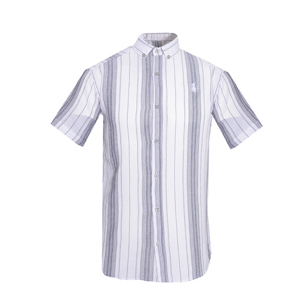 پیراهن آستین کوتاه مردانه مدل کنفی کد MB-HOS52210-PR.HEMP-SE رنگ سفید 4082601