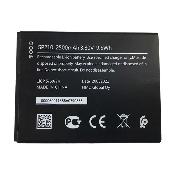باتری موبایل مدل SP210 ظرفیت 2500 میلی آمپر ساعت مناسب برای گوشی موبایل نوکیا c1 plus 4086855