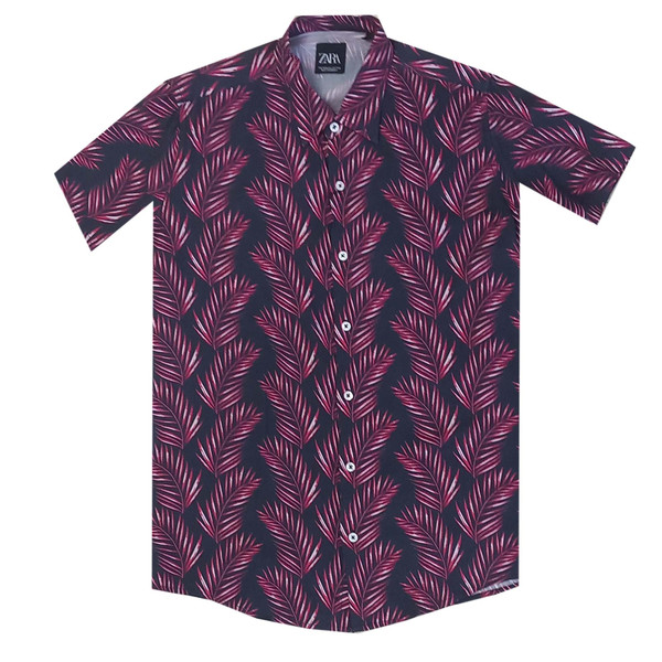 پیراهن آستین کوتاه مردانه مدل هاوایی 4104598
