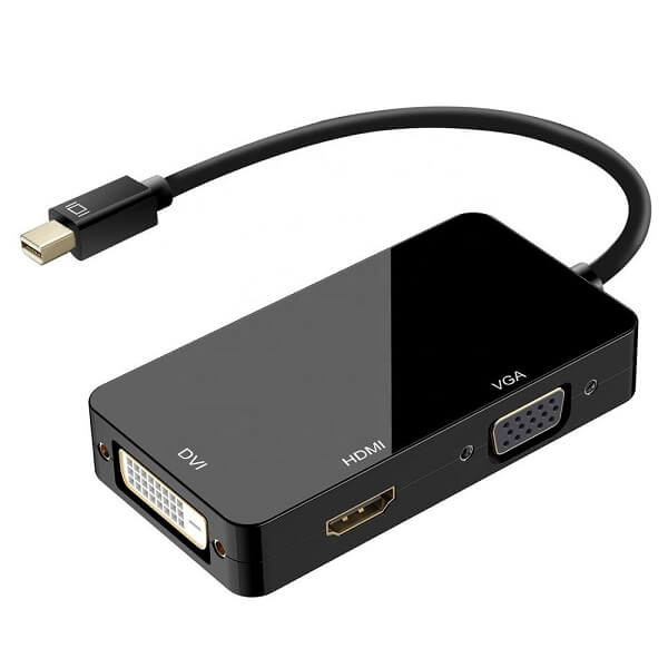 مبدل Mini DisplayPort به HDMI / DVI / VGA دی-نت مدل 3PORT 4106755