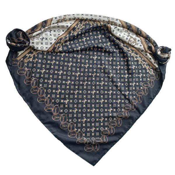 روسری زنانه لویی ویتون مدل نخی مجلسی چهارفصل دور دست دوز قواره بزرگ کد 31 4111947