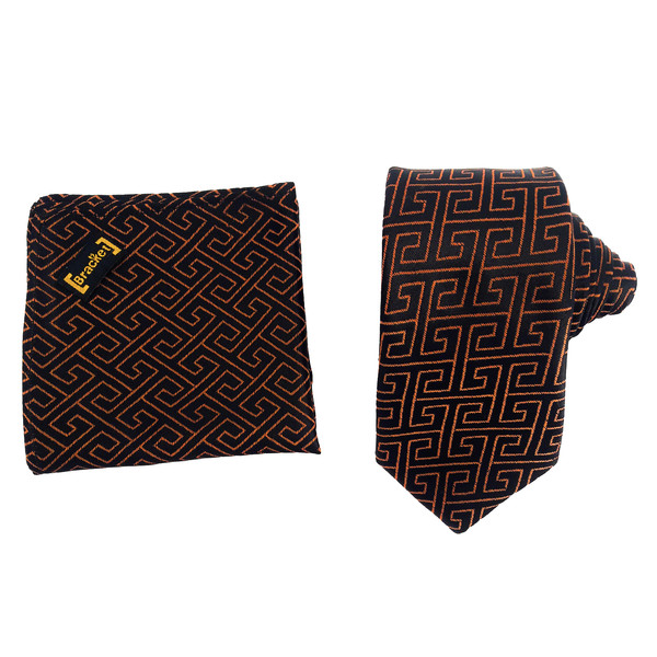 ست کراوات و دستمال جیب مردانه براکت مدل SP227 4113917