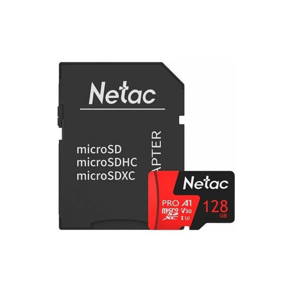 کارت حافظه MicroSDXC نتاک مدل P500 Extreme Pro کلاس 10 استاندارد UHS-I U3 سرعت 100MBps  ظرفیت 128 گیگابایت به همراه آداپتور SD 4137239