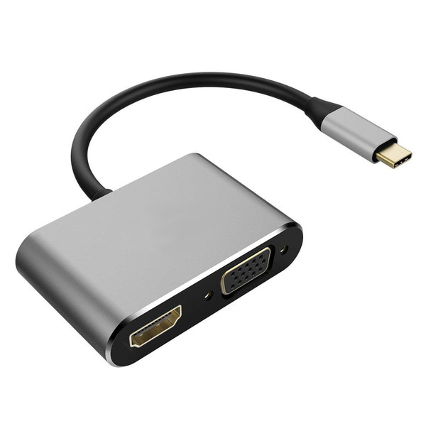 مبدل USB-C به HDMI / VGA / USB مدل HT-C04-1 4149643