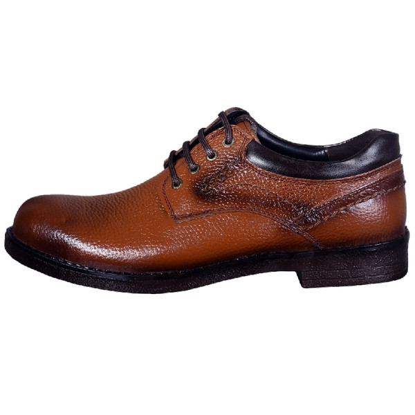 کفش مردانه مدل چرم طبیعی رنگ عسلی 4155083