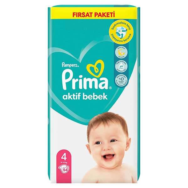پوشک بچه پریما مدل avantage pack سایز 4 بسته 54 عددی 4192871