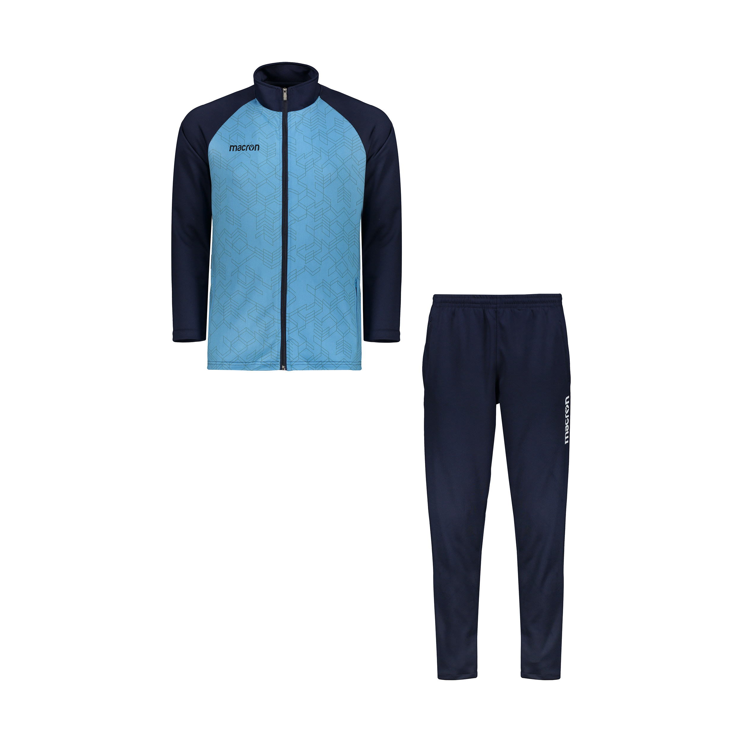 ست سویشرت و شلوار ورزشی مردانه مکرون مدل توتی رنگ آبی 4203008