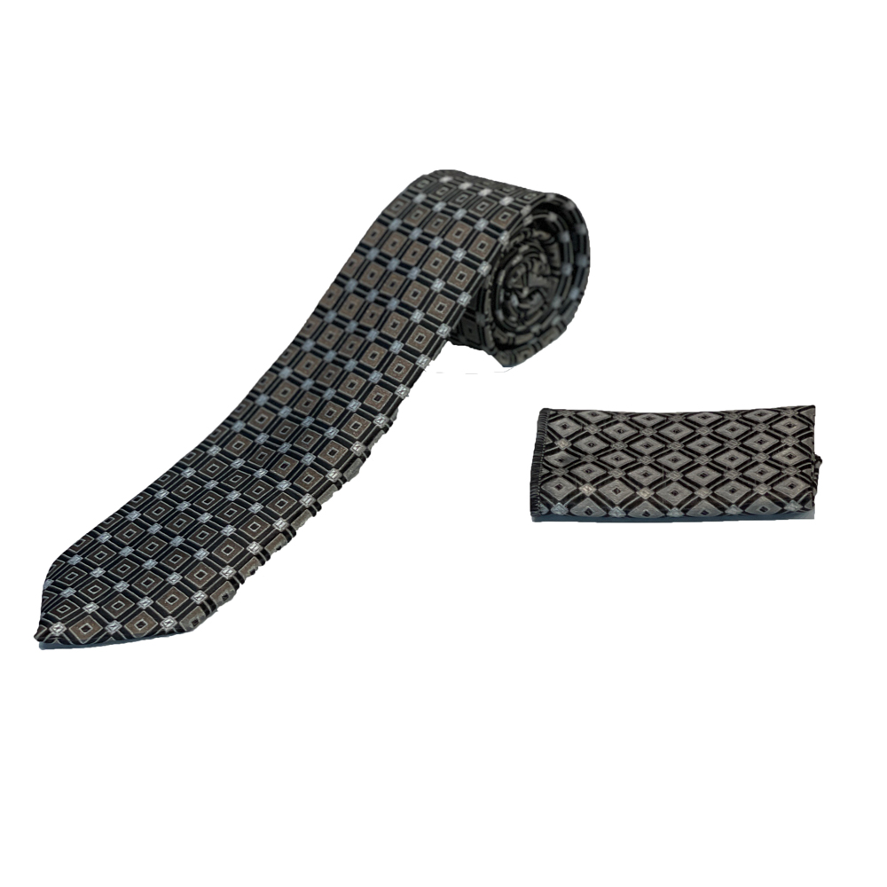 ست کراوات و دستمال جیب مردانه مدل MKRM962 4227989