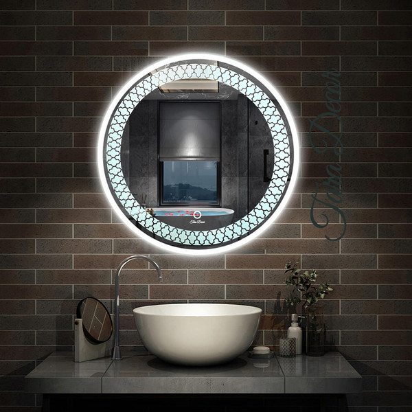 picture 	 آینه سرویس بهداشتی تارا دکور مدل لمسی tc121