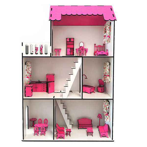اسباب بازی مدل خانه عروسکی طرح سه طبقه  4247827
