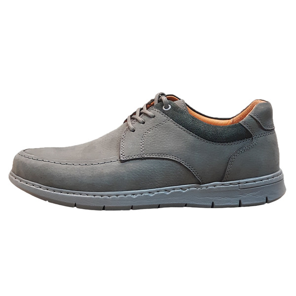 کفش روزمره مردانه مدل چرم طبیعی کد 00134t.k رنگ طوسی 4260313