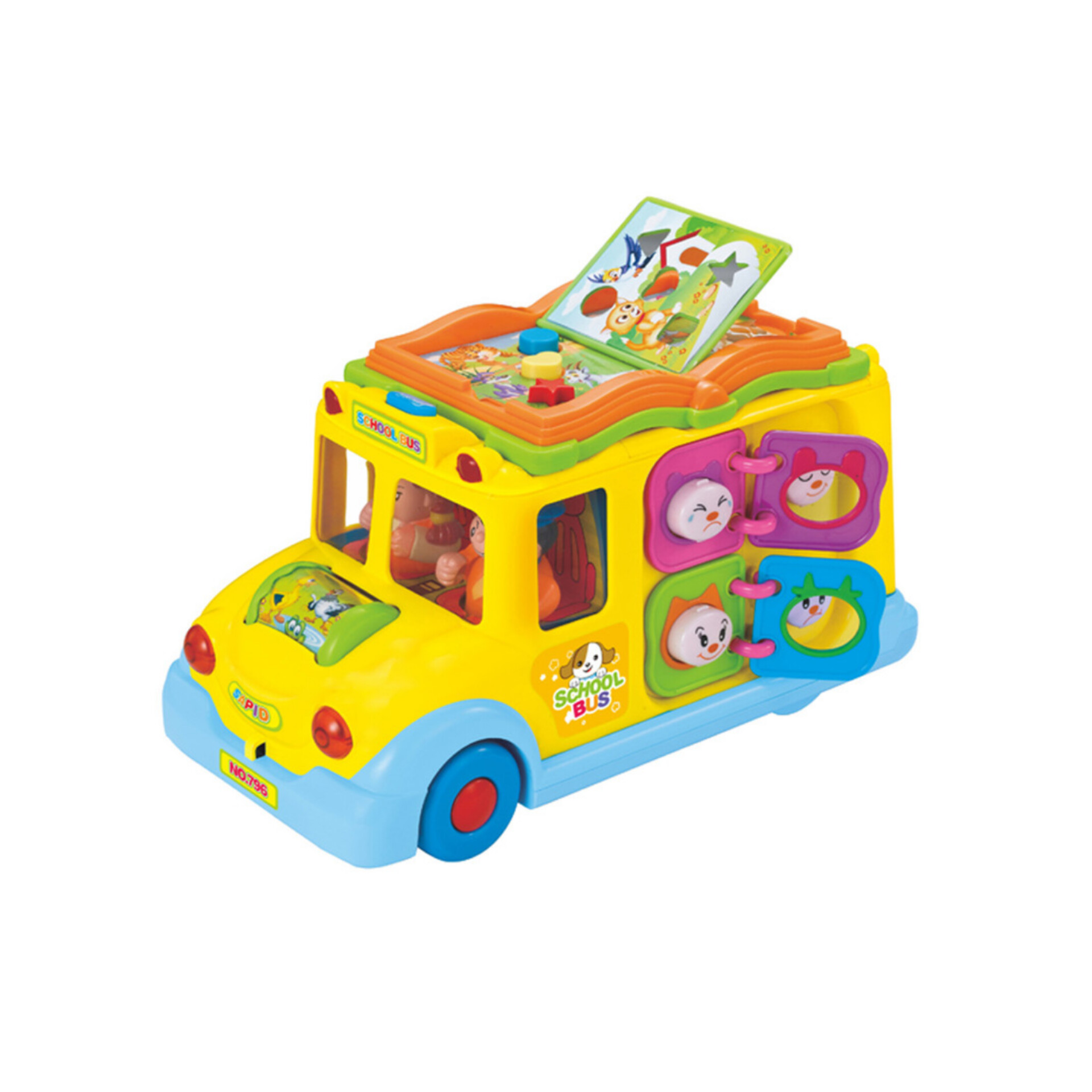 ماشین بازی هولا مدل اتوبوس مدرسه چند کاره 4262680
