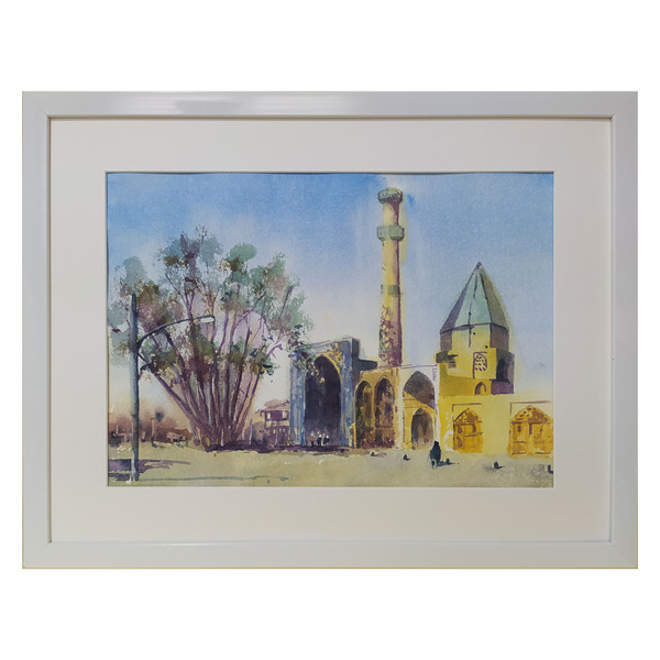تابلو نقاشی آبرنگ طرح مسجد جامع نطنز کد 55 4267939