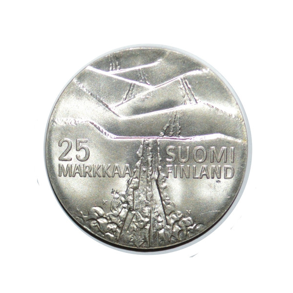 سکه تزیینی طرح کشور فنلاند مدل 25 مارکای 1978 میلادی 4274085