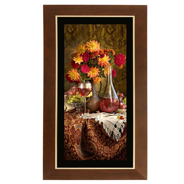 تابلو لوتوس مدل نقاشی گل های پاییزی و میوه  4274847