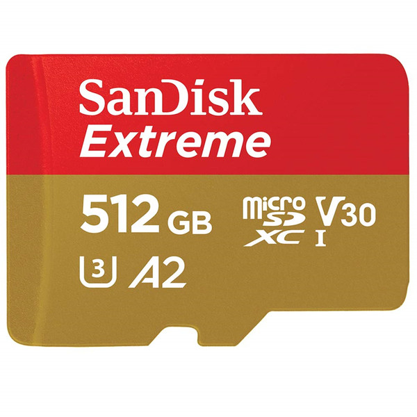 کارت حافظه microSDXC سن دیسک مدل Extreme کلاس A2 استاندارد UHS-I U3 سرعت 190MBps ظرفیت 512 گیگابایت 4299625