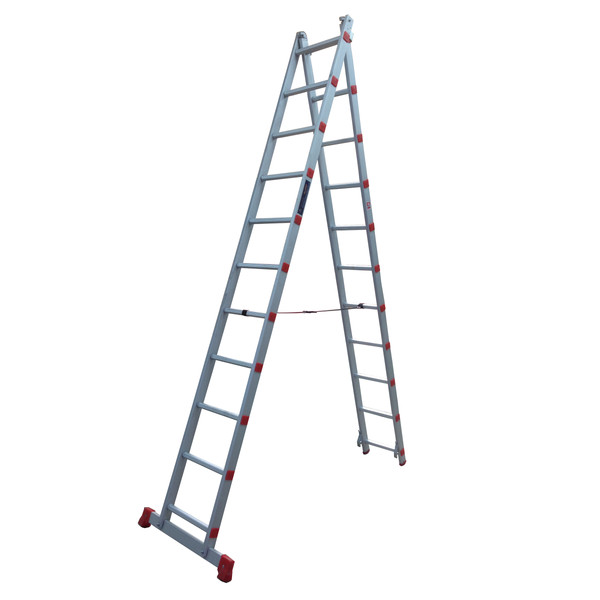 نردبان 22 پله آلوپات مدل دوطرفه کشویی کد 6m 4317458