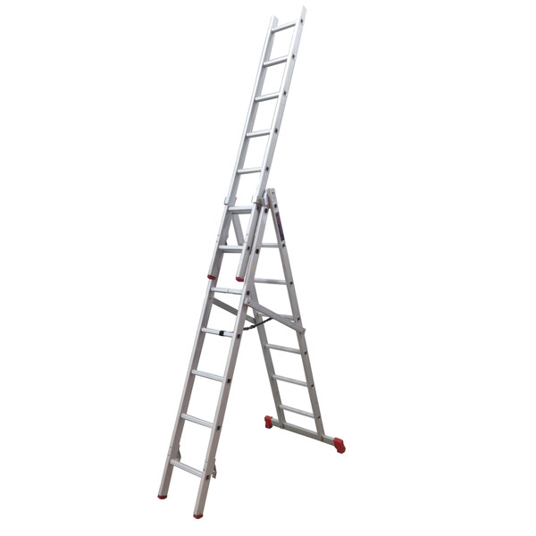 نردبان 21 پله آلوپات مدل دوطرفه کشویی 6m 4321798