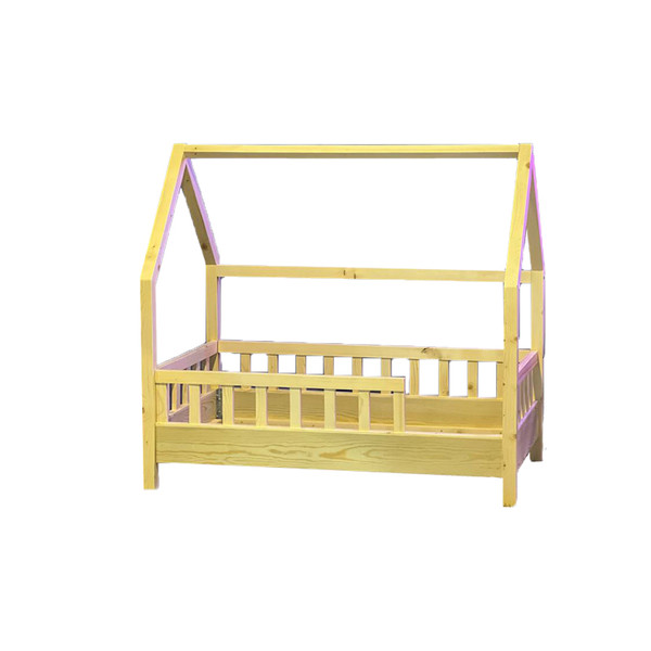 picture تختخواب کودک مدل تخت کلبه چوبی