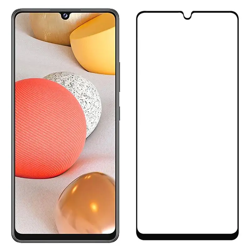 picture محافظ صفحه نمایش تمام صفحه تمام چسب مناسب برای Samsung Galaxy A42