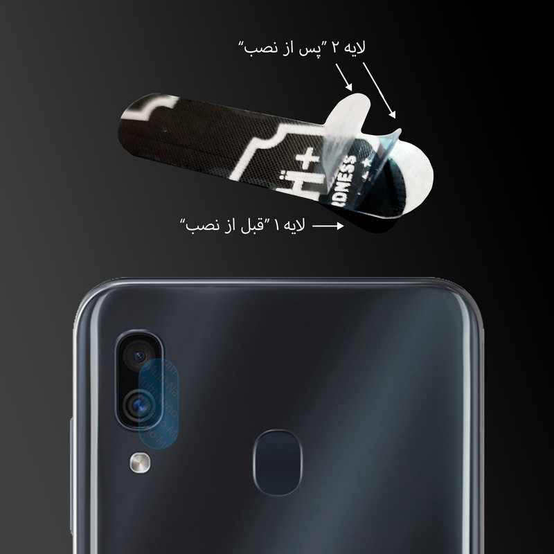 picture محافظ لنز دوربین مولتی نانو مدل Pro مناسب برای گوشی موبایل سامسونگ Galaxy A30