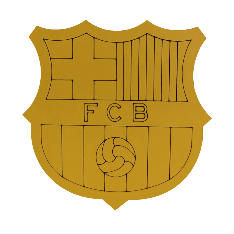 picture مگنت طرح لوگو تیم فوتبال بارسلونا اسپانیا مدل A1096-0808