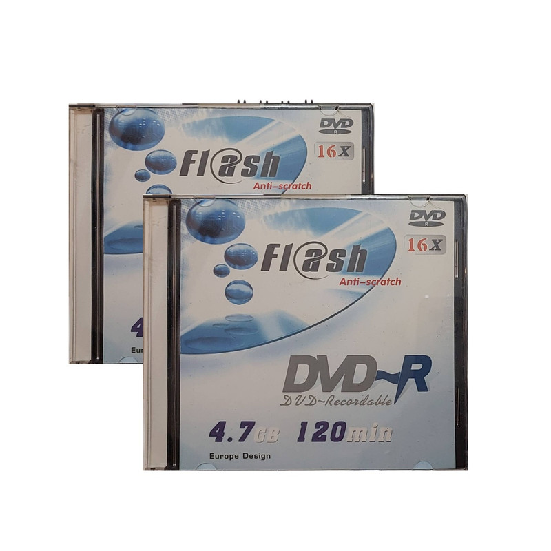 picture دی وی دی خام فلش مدل DVD-R بسته 2 عددی 