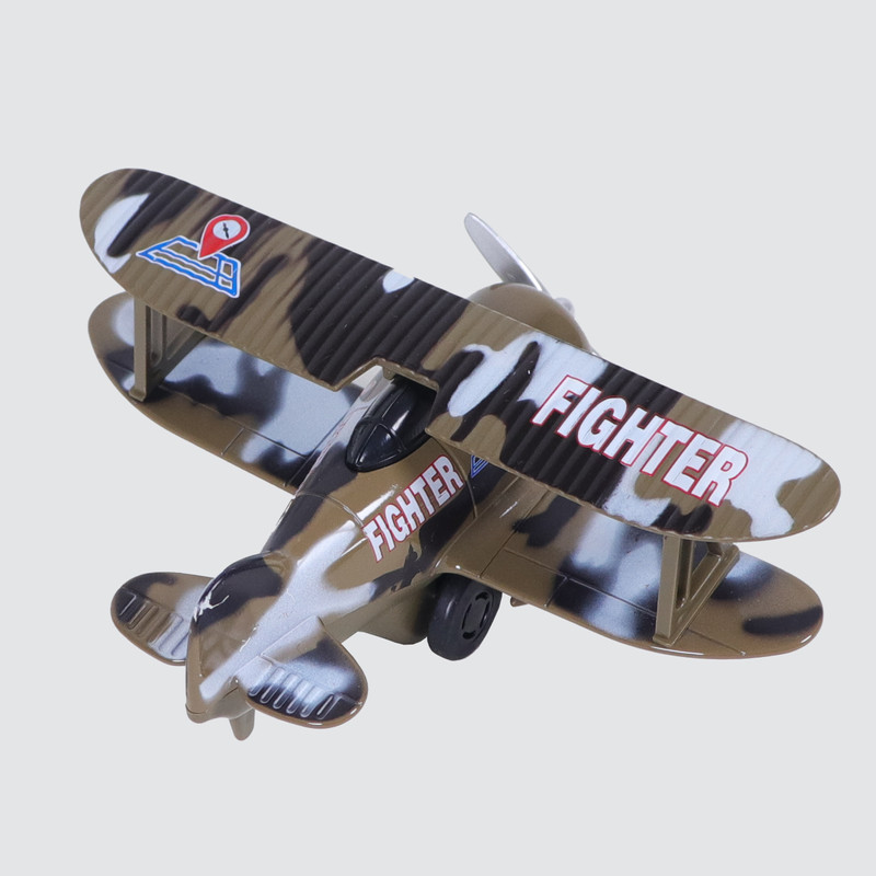 picture هواپیما بازی مدل فلزی ملخی ارتشی
