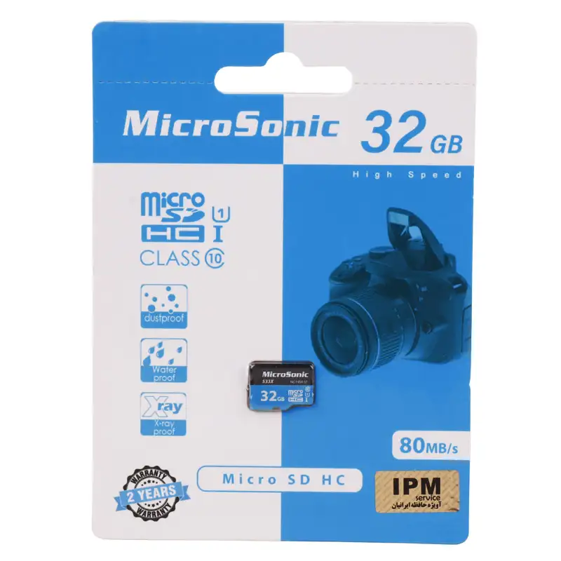 picture رم میکرو ۳۲ گیگ میکروسونیک MicroSonic 533X U1 C10 80MB/s