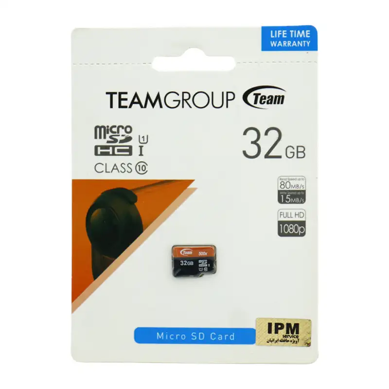 picture رم میکرو ۳۲ گیگ تیم گروپ TeamGroup 500X U1 C10 80MB/s