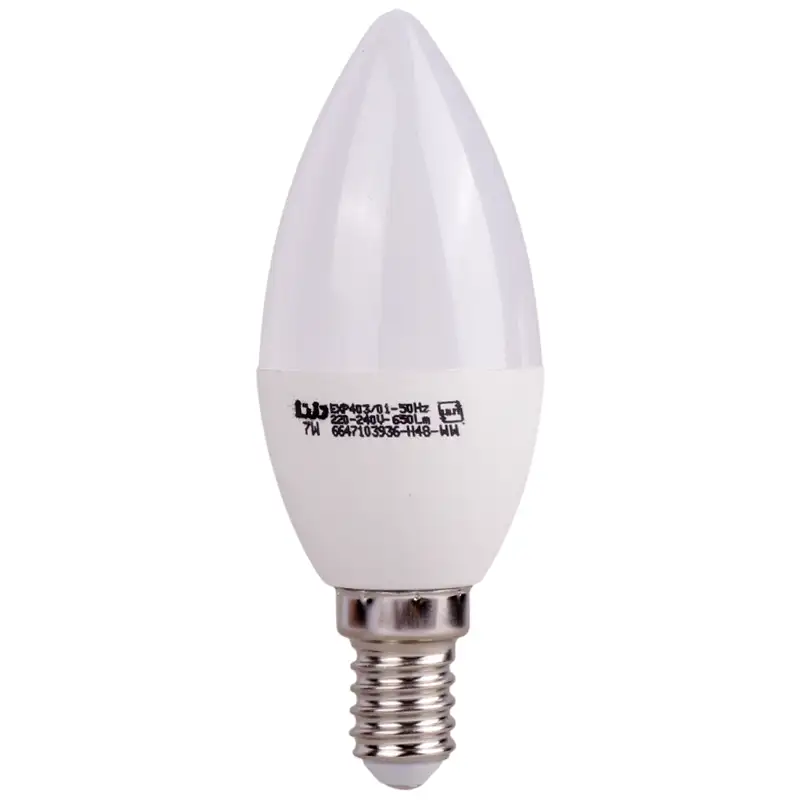 picture لامپ شمعی LED شمعی مات دلتا Delta E14 7W