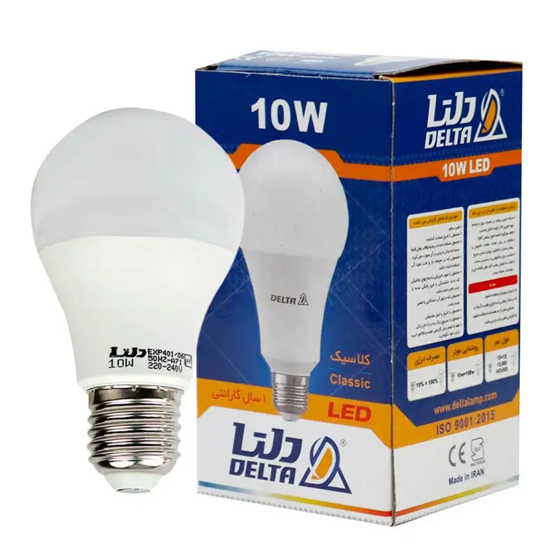 picture لامپ حبابی LED دلتا Delta Classic E27 10W