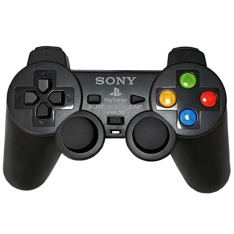 picture دسته بازی تکی شوکدار Sony PS2 دکمه رنگی