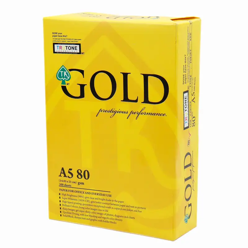 picture کاغذ GOLD 80g A5 بسته ۵۰۰ عددی