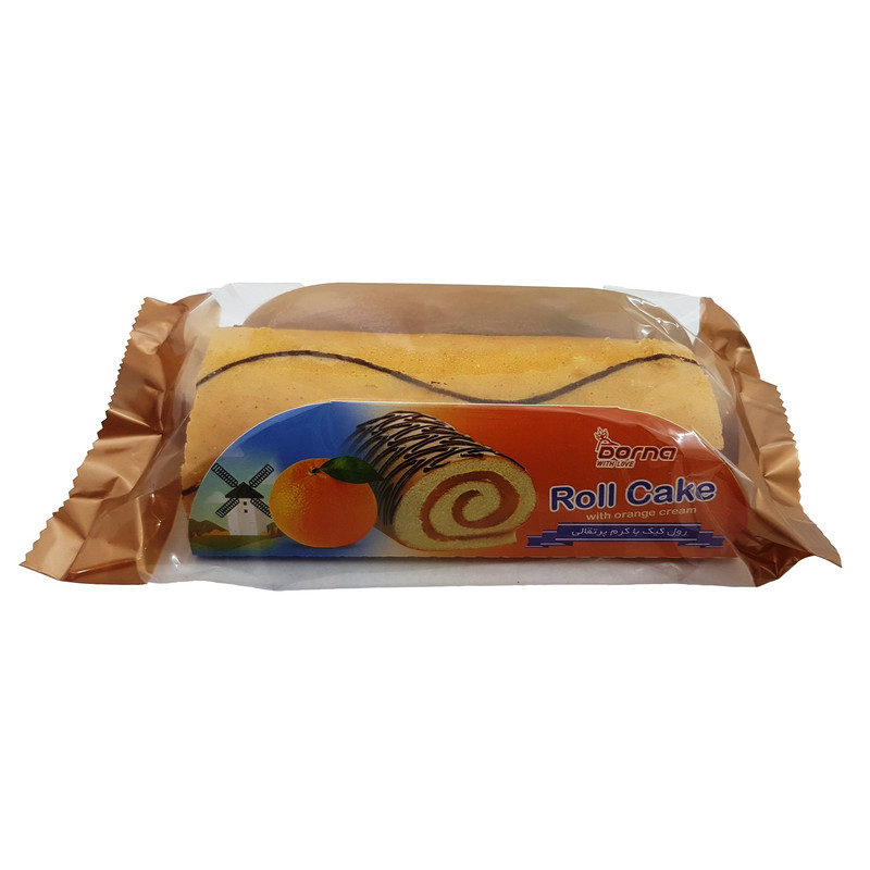 picture رول کیک با کرم پرتقالی درنا - 90 گرم بسته 18 عددی