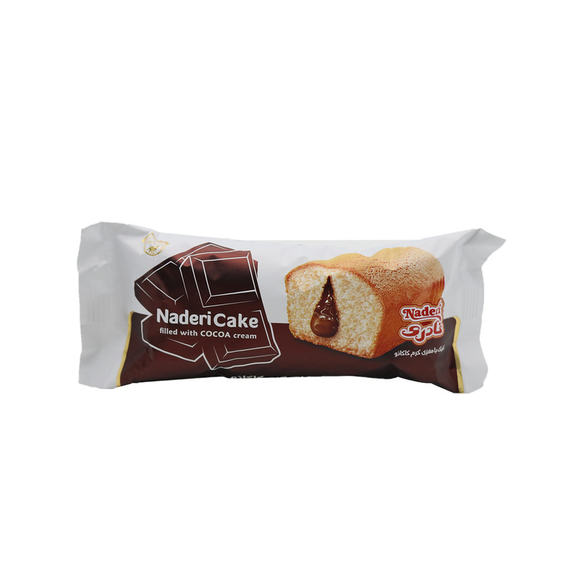 picture کیک با مغزی کرم کاکائو نادری - 60 گرم بسته 18 عددی